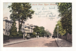 Upper Norwood - Church Road And Houses - Early London Postcard - London Suburbs