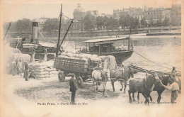 Paris Vécu * Paris , Port De Mer * Attelage * Bateau Vapeur * Berges De La Seine - Die Seine Und Ihre Ufer