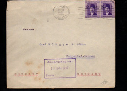 EGYPTE AFFRANCHISSEMENT COMPOSE SUR LETTRE POUR L'ALLEMAGNE 1939 - Cartas & Documentos