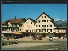 AK Sargans, Hotel Post, VW-Käfer  - Sargans