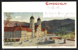 AK Einsiedeln, Aufgang Zum Kloster  - Einsiedeln