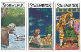 Stollwerck Album 9  Gruppe 400  N° I + N° IV + N° VI.  ( 3 Chromos). Impeccables. La Chromo IV Coin Recollé. - Stollwerck