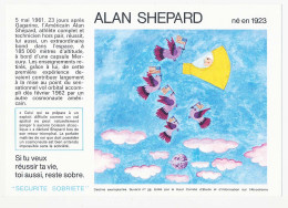 Buvard 19.8 X 13.7  ALAN SHEPARD Sécurité Sobriété N° 28  Haut Comité D'Etude Et  D'information Sur L'Alcoolisme - S