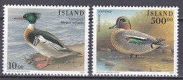 Island 1997 - Mi.Nr. 862 - 863 - Postfrisch MNH - Tiere Animals Vögel Birds - Canards