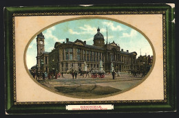 Embossed Pc Birmingham, Council House & Victoria Square, Passepartout  - Birmingham