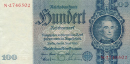 Germany / Deutschland P-183 100 Reichsmark 1935 AU - 10 Reichsmark