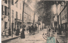 83- VIDAUBAN -   - Rue Nationale  ( Attelage )très Animée -       CPA - Vidauban