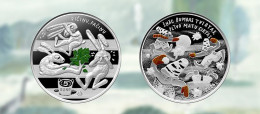 2024 Latvia / Lettonia / Lettland 5 Euro Silver COIN- Children's Joys ,bunnies In The Sauna,dwarves Winter Bend - Letland