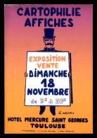 CARTOPHILIE AFFICHES, EXPOSITION-VENTE 18 NOVEMBRE 1979, HOTEL MERCURE ST-GEORGES A TOULOUSE - Collector Fairs & Bourses