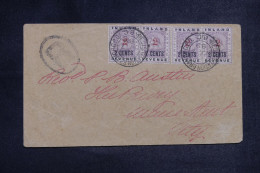 GUYANE BRITANNIQUE - Enveloppe En Franchise En 1889, Affranchissement Surchargés - L 153947 - Guyana Britannica (...-1966)