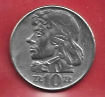 10 Zloty 1959 Tadeuz Kosciuszko - 31 Mm  TTB + - Poland