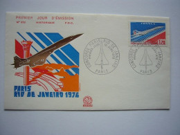 Avion / Airplane / AIR FRANCE / Concorde / First Flight From Paris To Rio De Janeiro  / Jan 10, 1976 - Eerste Vluchten