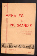 ANNALES DE NORMANDIE 1956 Toponymie 76 Marchands De Rouen Elbeuf Pompes à Feu - Normandië