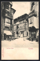 Cartolina Trento, Strassenpartie Am Palazzo Rohr  - Trento