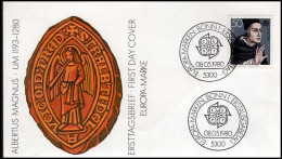 FDC - Europa CEPT 1980 -- Germany - 1980