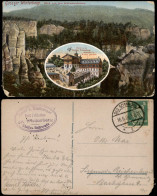 Ansichtskarte Schmilka 2 Bild Großer Winterberg Hotel 1915 - Schmilka
