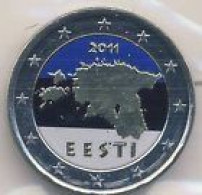 Estland  2011   2 Euro  GEKLEURD - COLLOREE  !!!!! - Estonie