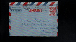 AUSTRALIE AEROGRAMME POUR LA FRANCE 1954 - Lettres & Documents