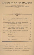 ANNALES DE NORMANDIE 1953 La Hague Camp Viking Toponymie Calvados Rouen - Normandië