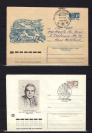 URSS - (1973-77) - 2 Entiers -  Celebrite - Paysage - - Obliteres - Covers & Documents