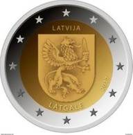 Letland-Lettonia 2017  2 Euro  Commemo  Regio Latgale  UNC Uit De Rol  UNC Du Rouleaux  !! Leverbaar - Livrable !! - Lettonie