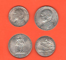 Vatican City 5 + 10 Lire 1940 Pope Pio XII° Silver Coin - Vatican