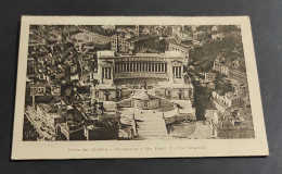 Cartolina Roma Dal Dirigibile - Monumento A Vitt. Eman. E Fori Imperiali                                                 - Other & Unclassified