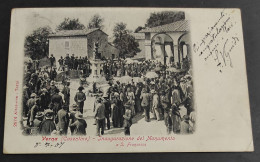 Cartolina Verna (Casentino) Inaugurazione Del Monumento A S. Francesco                                                   - Arezzo