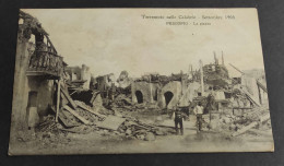 Cartolina Terremoto Nelle Calabrie - Pescopio - La Piazza - Settembre 1905                                               - Vibo Valentia