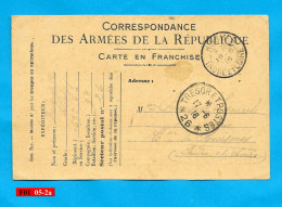 Correspondance Des Armées De La République - Huismes 19-6-1916 - Briefe U. Dokumente