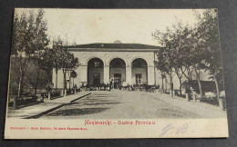 Cartolina Montevarchi - Stazione Ferroviaria                                                                             - Arezzo