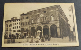 Cartolina Lucca - Piazza S. Michele E Palazzo Pretorio                                                                   - Lucca