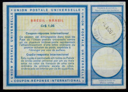 BRESIL BRAZIL  Vi20  Cr$ 1,05 International Reply Coupon Reponse Antwortschein Cupon Respuesta IRC IAS  04.08.7x - Enteros Postales