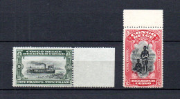 Belgium Congo 1910 Old 5/10 Franc Definitive Stamps (Michel 23/24) Nice MNH - Ungebraucht