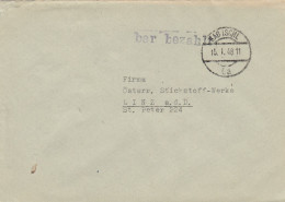 3 Briefe Mit Bar-Freimachung Des Postamtes BAD ISCHL, Verschiedene Stempel, 1947 + 1948 - Brieven En Documenten