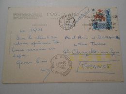 Grande -bretagne Ex Colonies Hong-kong , Carte De Kowloon 1971 Pour Chazelles - Storia Postale