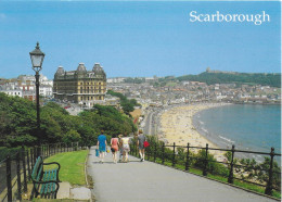 SOUTH BAY AND GRAND HOTEL, SCARBOROUGH, NORTH YORKSHIRE, ENGLAND. UNUSED POSTCARD   Pa8 - Scarborough