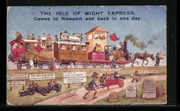 Pc Newport / Isle Of Wight, Local Express From Newport To Freshwater  - Altri & Non Classificati