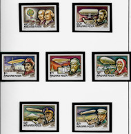 HUNGARY 1977 Airship History - IMPERF. SET MNH (NP#141-P58) - Nuevos