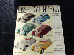 VP-797 ,Documentation Automobile, LES 4 CYLINDRES , LES STELLA 6 Et 8 CYLINDRES,  RENAULT - Cars