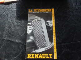 VP-798 ,Documentation Automobile, RENAULT, La VIVAQUATRE, L'automobile De France - Cars