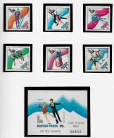 HUNGARY 1979 Airmail - Winter Olympic Games - Lake Placid, USA - IMPERF. SET + MINISHEET MNH (NP#141-P64) - Nuevos