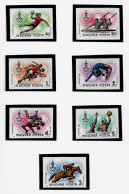 HUNGARY 1980 Olympic Games - Moscow, USSR - IMPERF. SET MNH (NP#141-P66) - Nuevos