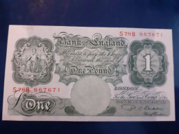 BANK OF ENGLAND GVF/EF P S BEALE £1 PREFIX S78B 867671 - 1 Pound