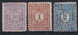 YOUGOSLAVIA 1921 - MNH - Sc# J5-J7 - Porto - Ongebruikt