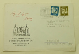 Deutsche Bundes Post-STENOGRAFENVEREIN BORBECK/ALTENDORF E.V.-1965. - Enveloppes Privées - Oblitérées