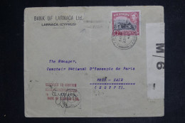 CHYPRE - Lettre Censurée (avec Signature à L'arrivée) Par Avion > Egypte (petite Déchirure) - 1943 - M 1659 - Cyprus (...-1960)