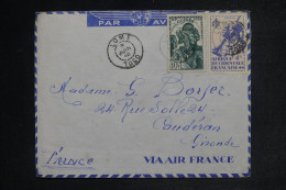 TOGO - Lettre Par Avion Mixte Avec TP Guinée + AOF ! > France - 1946 - M 1636 - Storia Postale