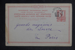 GRECE - Entier > France - 1902 - M 1557 - Postwaardestukken