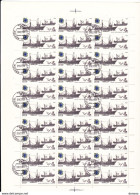 URSS 1983 BATEAUX DE PËCHE  5 Planches De 30 Yvert 5010-5014, Michel 5287-5291 Oblitéré, Used; Cote :yv 45 Euros - Feuilles Complètes